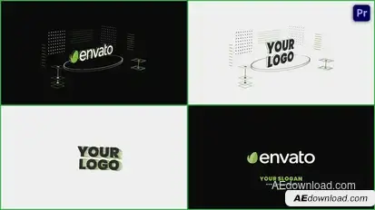 3D Isometric Logo Animation V.2 Premiere Pro template preview