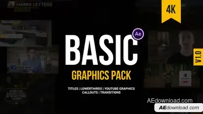 Basic Graphics Pack For Video Creators Video Displays template preview