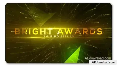 Bright and Shine Awards Titles Video Displays template preview