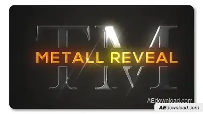 Bright Metallic Logo Reveal Video Displays template preview