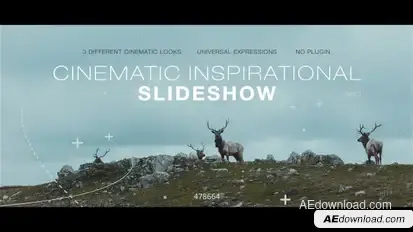 Cinematic Inspirational Slideshow | Opener Video Displays template preview