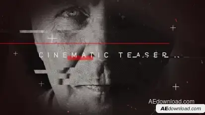 Cinematic Teaser Video Displays template preview