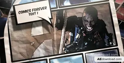 Comics Forever Video Displays template preview