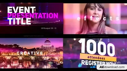 Conference Event Corporate Promotion Video Displays template preview