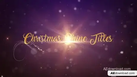 Christmas Shine Titles Freebies template preview