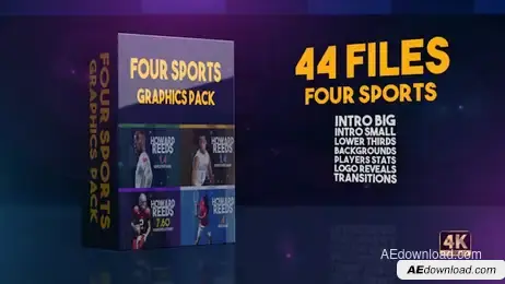 Four Sports Graphics Pack Freebies template preview