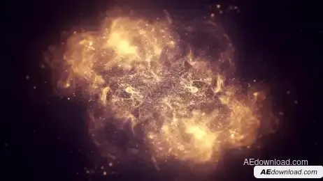 Gold Particle Logo Reveal Freebies template preview