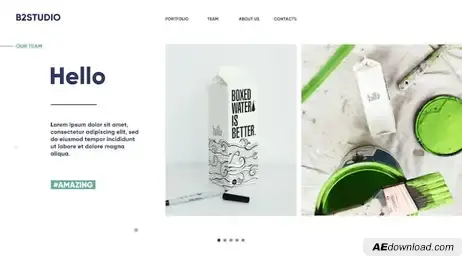 Universal Corporate Presentation Freebies template preview