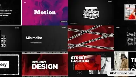 Universal Typo Scenes Freebies template preview