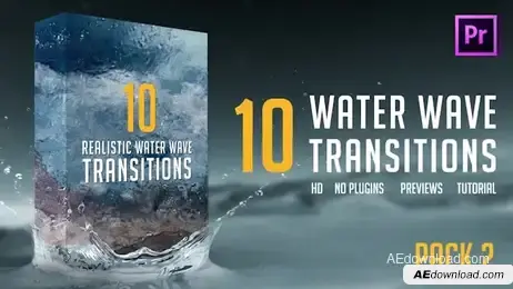 Water Wave Transitions Pack 2 Freebies template preview