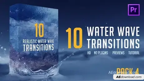 Water Wave Transitions Pack 4 Freebies template preview