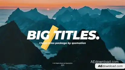 Fast and Stylish Titles Video Displays template preview