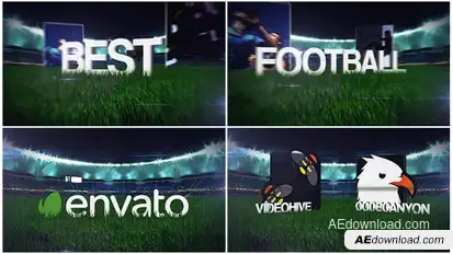 Football Soccer Field Opener Video Displays template preview