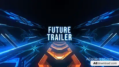 Future Trailer Titles Video Displays template preview