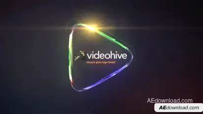 Glass Logo Reveal Pack Video Displays template preview