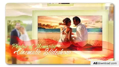 Lovely Slides of Romantic Moments Video Displays template preview