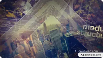 Modern Urban Parallax Slideshow Opener Video Displays template preview