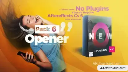 Opener Pack Video Displays template preview