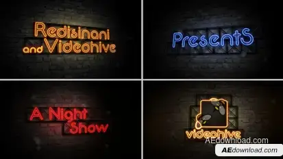 Opening Titles-Late Night Show Video Displays template preview