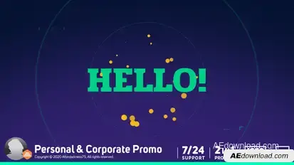 Portfolio / Company Promo Video Displays template preview