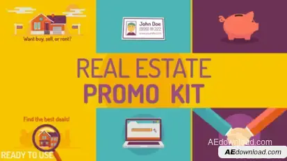 Real estate Kit Video Displays template preview
