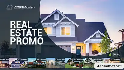 Real Estate Promo Video Displays template preview