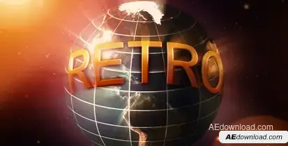 RETRO EPIC TRAILER Video Displays template preview