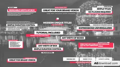 Simple Titles II Video Displays template preview
