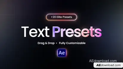 Text Elite Presets Elements template preview