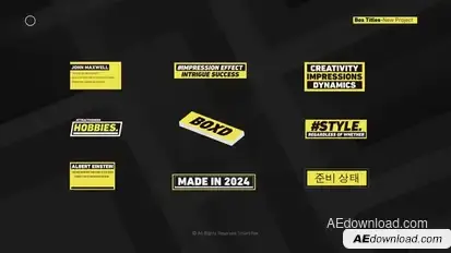 Box Titles || After Effects Titles template preview