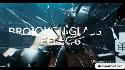 Broken Glass Effects Elements template preview