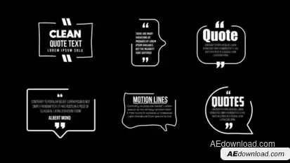 Clean Quotes Titles template preview