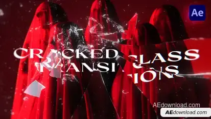 Cracked Glass Transitions broadcast-packages template preview