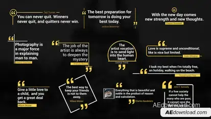 Modern Quotes Pack Elements template preview
