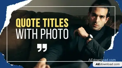 Quote Titles with Photo Titles template preview