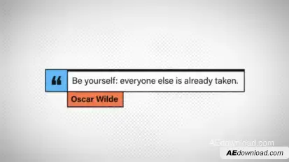 QUOTES Titles template preview