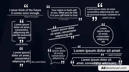 Quotes Title Pack_01 Elements template preview