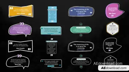 Quotes Titles Titles template preview