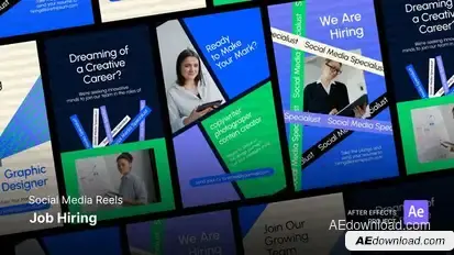Reels - Job Hiring After Effects Project Files Product Promo template preview