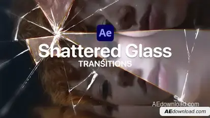 Shattered Glass Transitions for After Effects Elements template preview