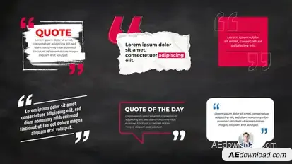 Trendy Quotes Titles | Corporate Text Pack Titles template preview