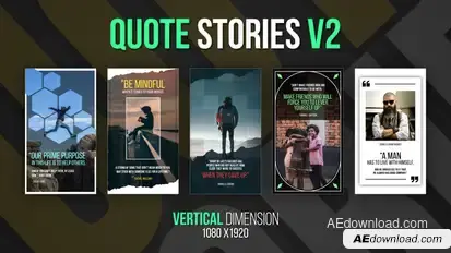 Vertical Quote Stories V2 Product Promo template preview