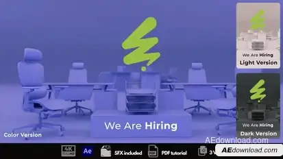 We Are Hiring Logo Stings template preview
