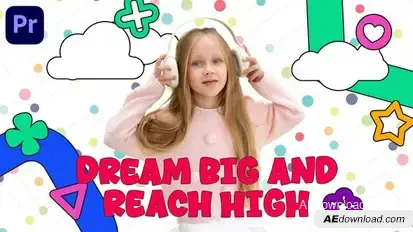 Wonderland of Kids | MOGRT Premiere Pro template preview