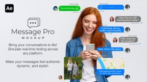 Videohive Message Pro Mockup Titles template preview
