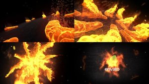 Videohive Fire Logo Opener 16041978 Openers template preview