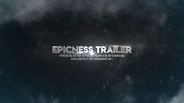 Epicness Trailer Video Displays template preview