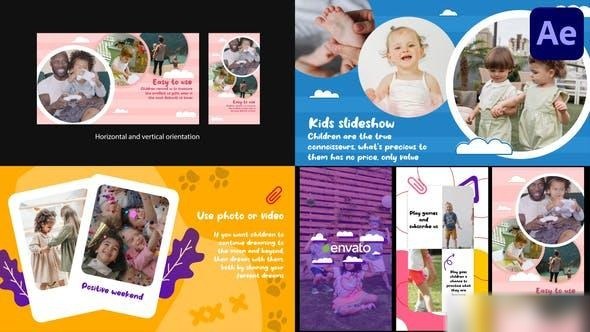 Videohive Kids Slideshow | After Effects 43661159 Openers template preview