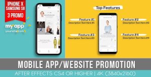 Videohive Mobile App Website Promotion 20772517 Product Promo template preview