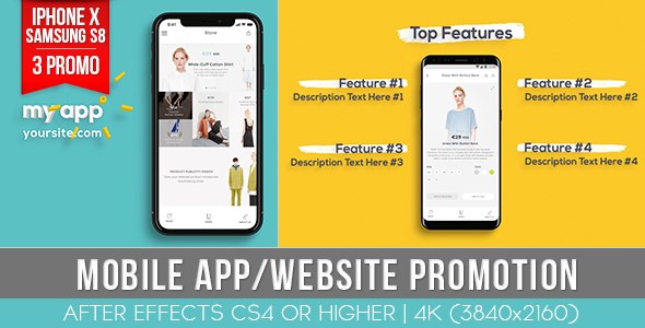 Videohive Mobile App Website Promotion 20772517 Product Promo template preview